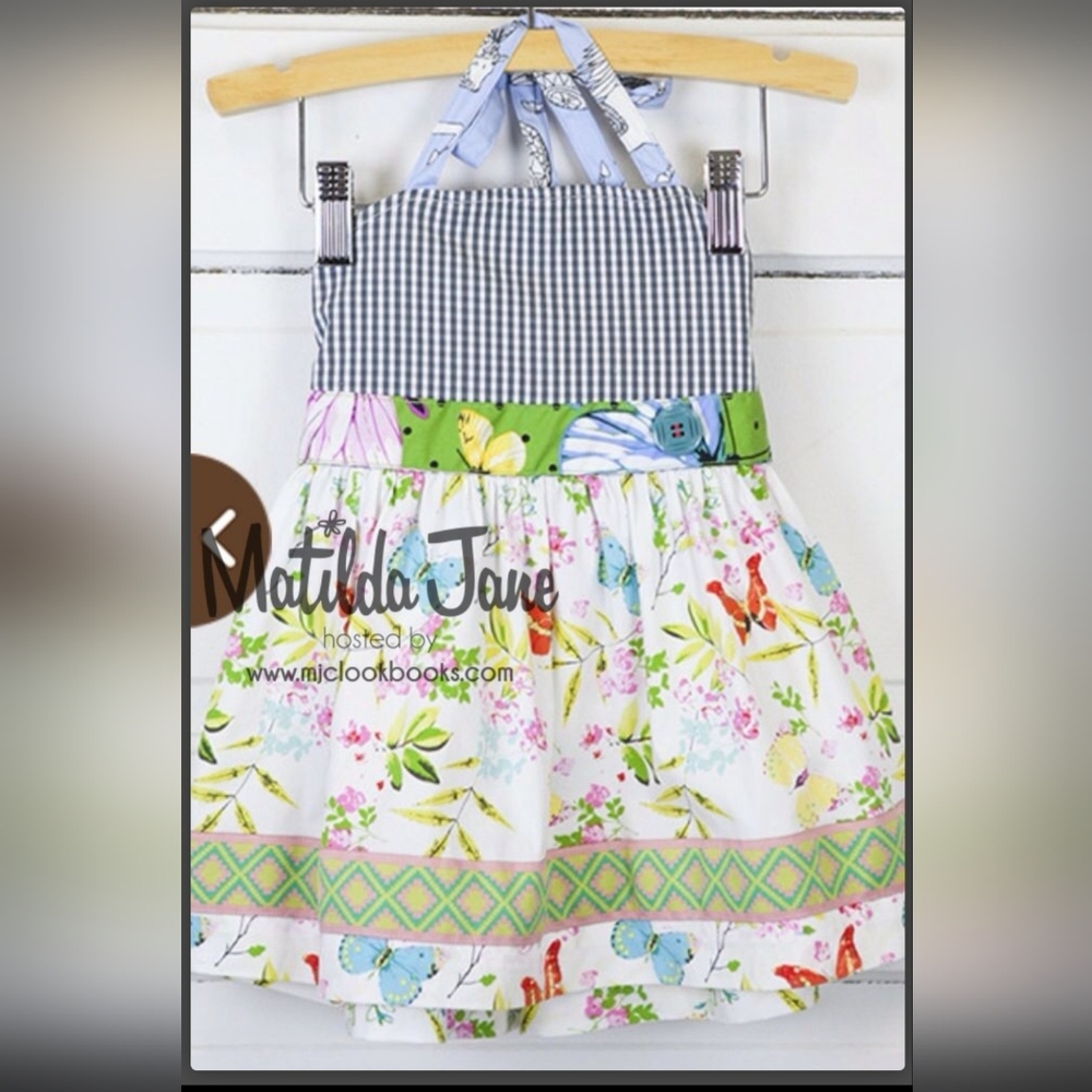 Matilda Jane Ginger Ellie Swing Top It's A Wonderful Parade Butterfly Size 8